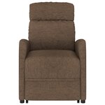 vidaXL Fauteuil Marron Tissu