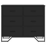 vidaXL Commode noir 91x35 5x74 5 cm bois d'ingénierie
