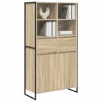vidaXL Buffet 2 Pièces Sonoma 81 x 36 x 150.5 cm Bois d'ingénierie