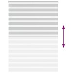 vidaXL Store zèbre gris clair largeur du tissu 150 9 cm polyester