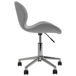 vidaXL Chaises pivotantes à manger lot de 2 Gris clair Velours