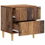 vidaXL Table de chevet 2 Pièces Bois ancien 43 x 34 5 x 48 cm