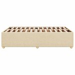 vidaXL Cadre de lit sans matelas crème 120x200 cm tissu