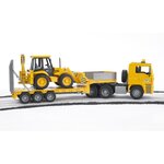 Bruder camion avec chargeuse basse et excavatrice man tga 1:16