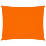 vidaXL Voile de parasol Tissu Oxford rectangulaire 6x7 m Orange