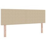 vidaXL Tête de lit LED avec tête de lit Vert gris 144 cm Polyester