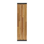 Banc en acier & bois d'acacia - lot de 2 - bolero -  - acier et bois 1600x380x450mm