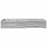 vidaXL Cadre de lit et tiroirs sonoma gris 90x200 cm bois d'ingénierie