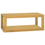 vidaXL Armoire murale de salle de bain 90x45x35 cm Bois de teck solide