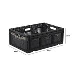 Pack and Move - Bac Rangement Pliable - Charge 20 kg - 40 x 60 x 22 cm - Stockage  Outillage  Bricolage - Rangement Facile - Robuste - 46L