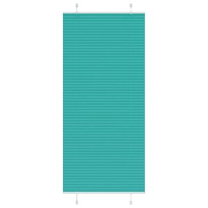 vidaXL Store plissé vert pétrole 85x200 cm largeur du tissu 84 4 cm
