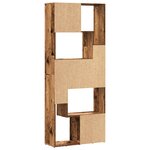 vidaXL Bibliothèque vieux bois 67x24x161 cm bois d'ingénierie