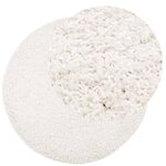 vidaXL Tapis shaggy PAMPLONA poils longs moderne crème Ø 100 cm