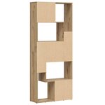 vidaXL Bibliothèque chêne artisanal 67x24x161 cm bois d'ingénierie