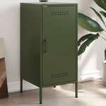 vidaXL Buffet vert olive 36x39x79 cm acier laminé à froid