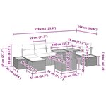 vidaXL Ensemble de salle à manger pour jardin 8 Pièces Beige  Crème