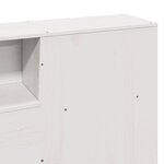 vidaXL Cadre de lit sans matelas blanc 200x200 cm bois massif de pin