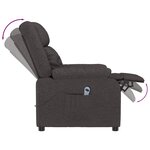 vidaXL Fauteuil Marron foncé Tissu