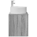 vidaXL Vanité de lavabo mural Sonoma gris 49 5 x 44 5 x 65 5 cm