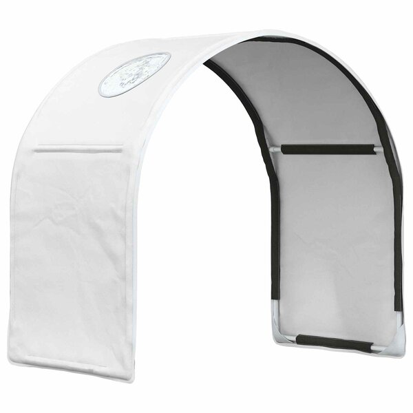 vidaXL Tunnel de lit 2 Pièces Blanc 211 x 52 5 x 2 cm Polyester