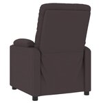 vidaXL Fauteuil inclinable Marron foncé Tissu