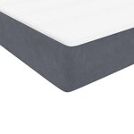 vidaXL Sommier à lattes de lit et matelas gris foncé 80x210 cm velours