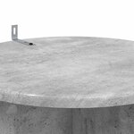 vidaXL Support de Plante 2 pièces Gris béton Ø40 x 60 cm