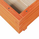 vidaXL Jardinière cire marron 50x50x26 5 cm bois de pin massif