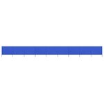 vidaXL Paravent 9 panneaux Tissu 1200 x 120 cm Bleu azuré
