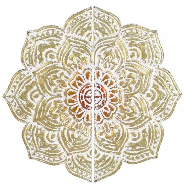 Décoration murale patiné doré