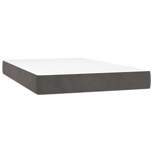 vidaXL Matelas de lit à ressorts ensachés 120x220x20 cm velours