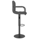 vidaXL Tabouret de bar Gris foncé Velours