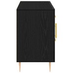 vidaXL Buffet Chêne noir 100 x 36 x 60 cm Bois d'ingénierie