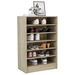 vidaXL Armoire à chaussures Chêne Sonoma 60x35x92 cm Bois d’ingénierie