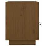 vidaXL Tables de chevet 2Pièces Marron miel 40x34x45cm Bois de pin massif