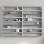 vidaXL Armoire à vitrine gris béton 100x8 5x75 cm bois d’ingénierie