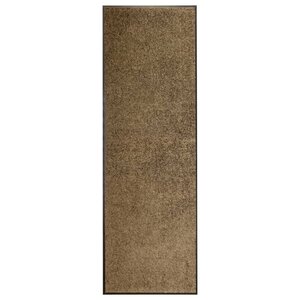 vidaXL Paillasson lavable Marron 60x180 cm