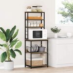 vidaXL Étagère de cuisine Chêne artisanal 60 x 40 x 168 cm