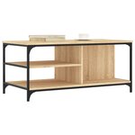 vidaXL Table basse Chêne sonoma 100x50x45 cm Bois d'ingénierie