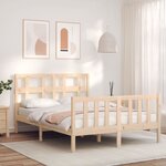 vidaXL Cadre de lit sans matelas bois de pin massif