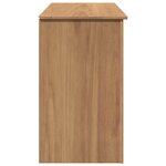 Bureau table poste de travail meuble d'ordinateur informatique étude Panama 112 x 45 x 75 cm bois massif de pin brun 02_0023930