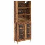 vidaXL Haut Armoire Bois Ancien 69 5 x 32 5 x 180 cm Bois d'ingénierie