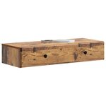 vidaXL Table d'appoint murale Bois ancien 87 5 x 34 5 x 17 cm