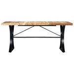 vidaXL Table de salle à manger 180x90x76 cm Bois de manguier massif