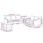 vidaXL Ensemble de canapés 3 Pièces coussins gris clair tissu