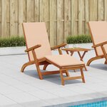 vidaXL Chaise longue inclinable et pliable 55 x 146 x 91 cm