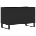 vidaXL Armoire à disques noir 74 5x38x48 cm bois d'ingénierie