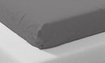 Drap housse en coton bio 160 x 200 cm - Gris