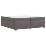 vidaXL Cadre de lit Gris 200 x 200 cm Faux cuir