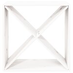 vidaXL Armoire à vin Blanc 62x25x62 cm Bois de pin massif